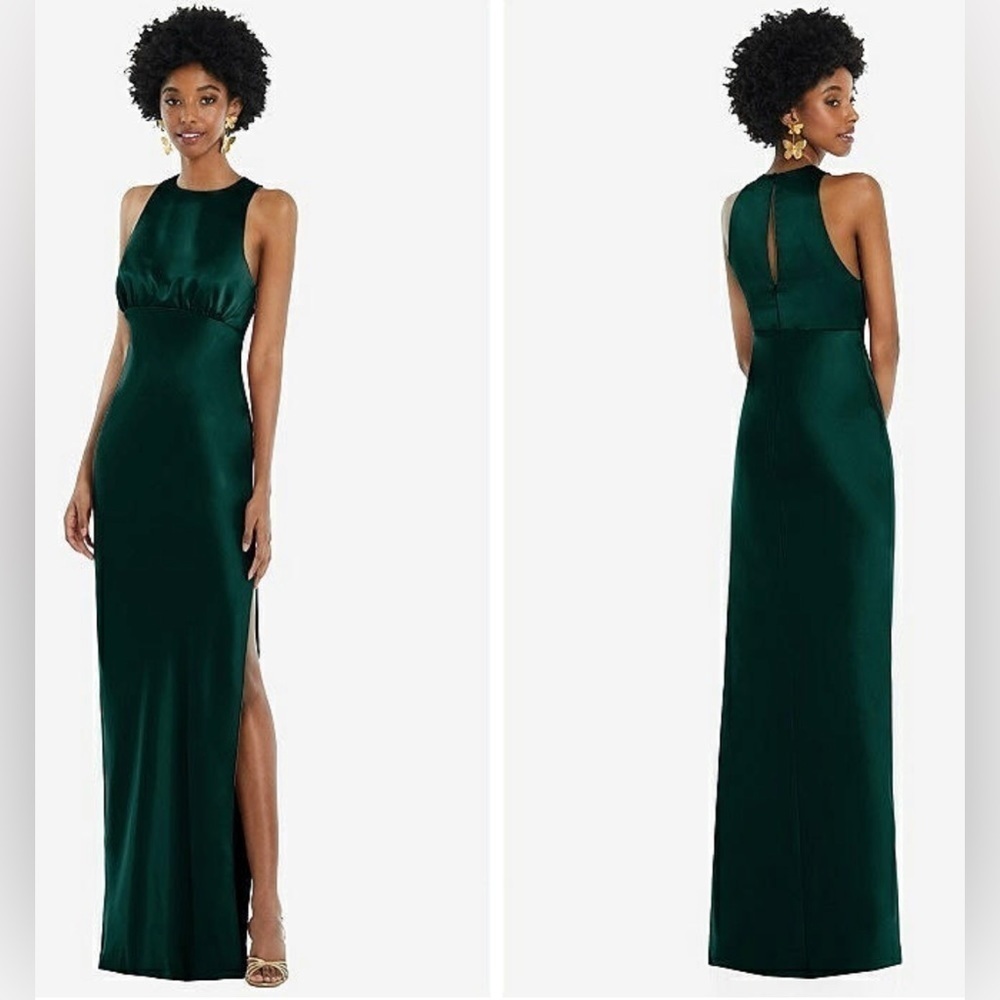 Nwot Dessy Collection by Vivian Diamond Size 2 Dress Evergreen
